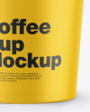 Matte Coffee Cup Mockup