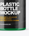 Glossy Plastic Bottle Mockup