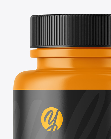 Matte Plastic Bottle Mockup