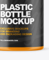 Matte Plastic Bottle Mockup