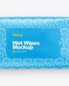 Wet Wipes Pack Mockup - Top View