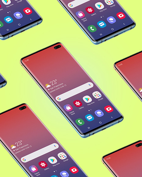 Nacre Samsung Galaxy S10 Mockup