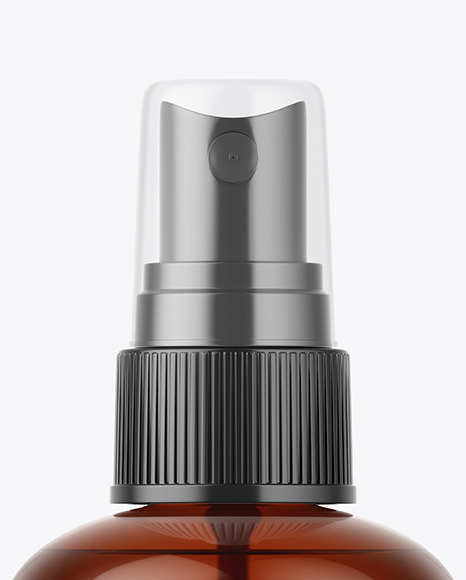 Amber Spray Bottle Mockup