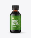 50ml Amber Glass Bottle Mockup 50ml Amber Glass Bottle Mockup