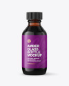 50ml Amber Glass Bottle Mockup 50ml Amber Glass Bottle Mockup