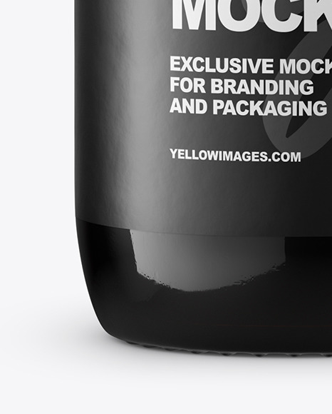 50ml Amber Glass Bottle Mockup 50ml Amber Glass Bottle Mockup