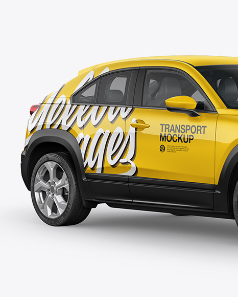 Compact Crossover SUV Mockup - Half Side View