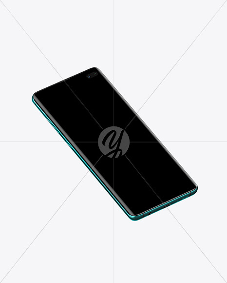 Aquamarine Samsung Galaxy S10 Mockup