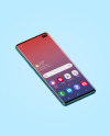 Aquamarine Samsung Galaxy S10 Mockup