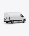 Panel Van Mockup - Back Half Side View