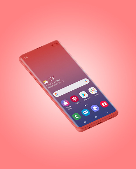 Clay Samsung Galaxy S10 Mockup