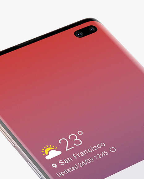 Nacre Samsung Galaxy S10 Mockup