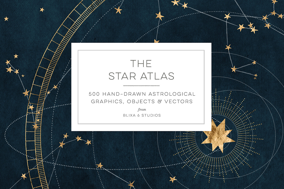 The Star Atlas: Golden Astrology Set The Star Atlas: Golden Astrology Set