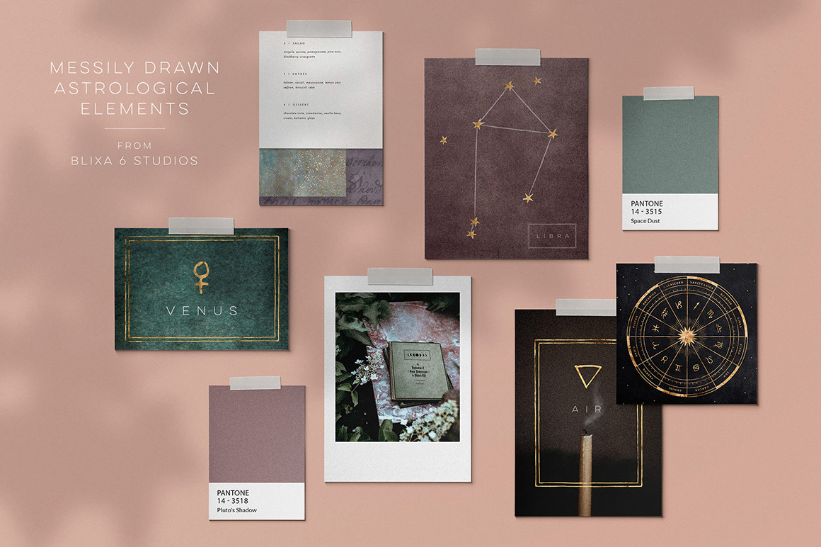 The Star Atlas: Golden Astrology Set The Star Atlas: Golden Astrology Set