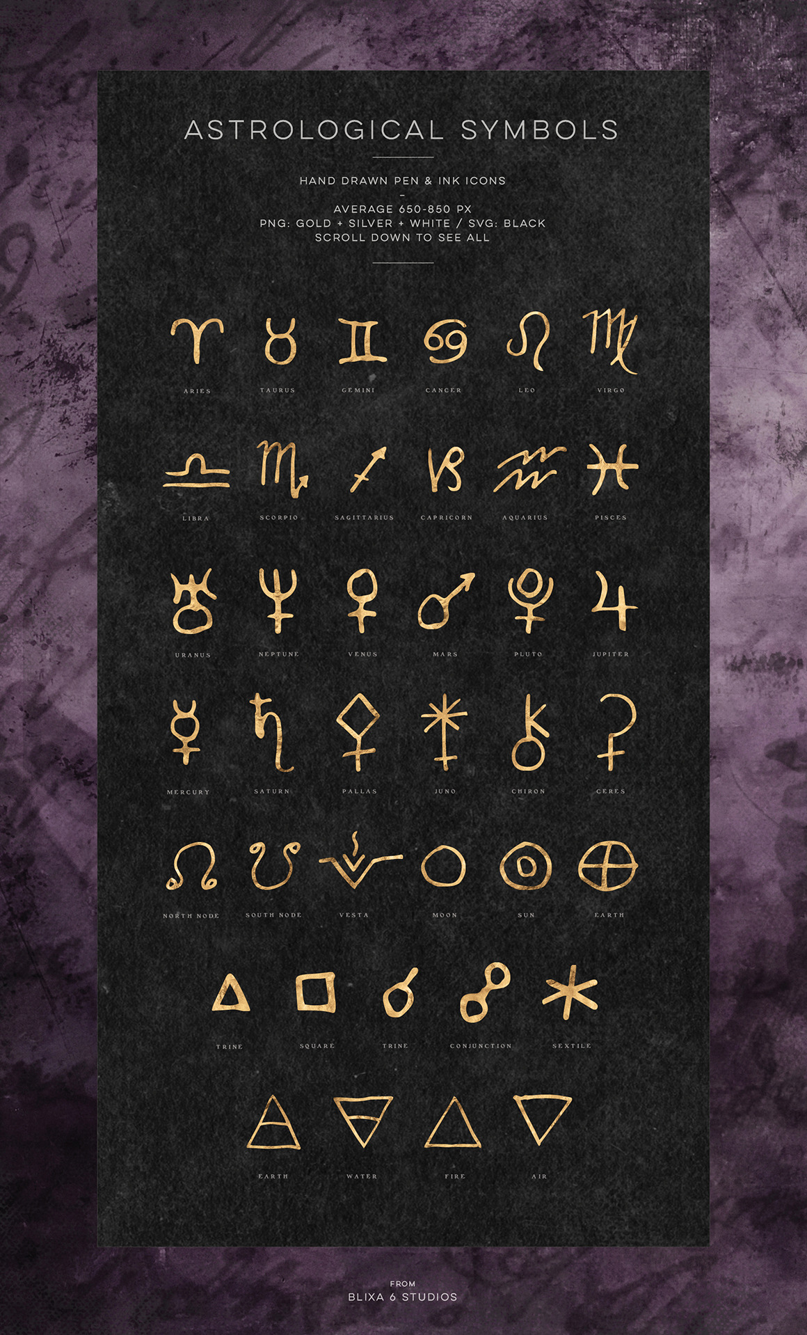 The Star Atlas: Golden Astrology Set The Star Atlas: Golden Astrology Set