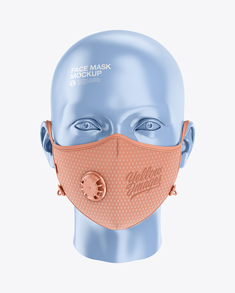 Anti-Pollution Face Mask with Exhalation Valve - Front View