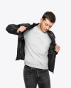 Man in a Sweatshirt and a Jacket Mockup