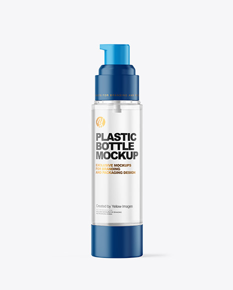 Clear Airless Pump Bottle Mockup - Cosmetic+Bottle+With+Airless+Pump+Mockup+Smarty+Mockups