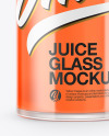 Glass with Juice Mockup