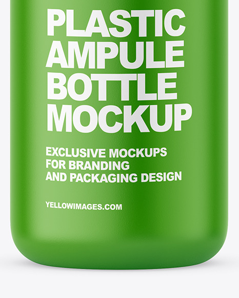 Plastic Ampule Bottle Mockup