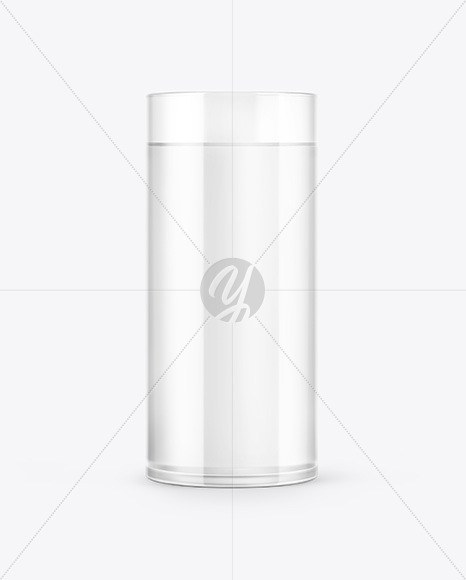 Clear Glass with Water Mockup