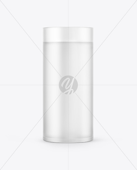 Frosted Glass with Water Mockup