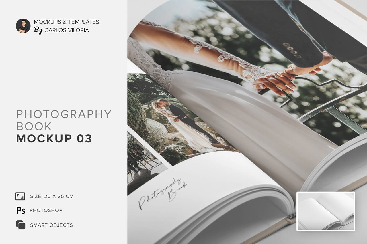 Hardcover Photo Book Mockup 03 Hardcover Photo Book Mockup 03