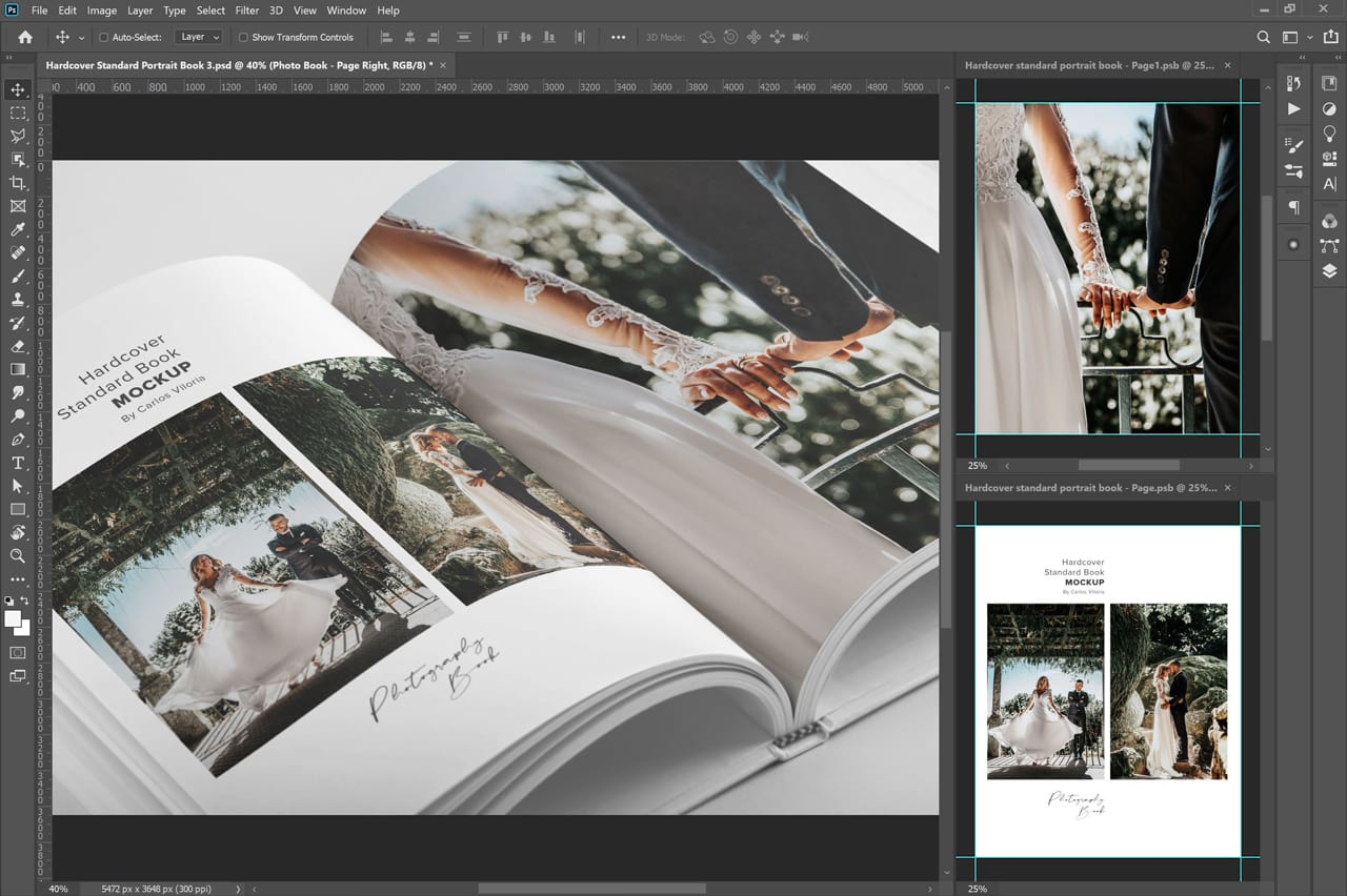 Hardcover Photo Book Mockup 03