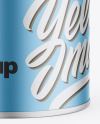 Matte Metallic Can Mockup