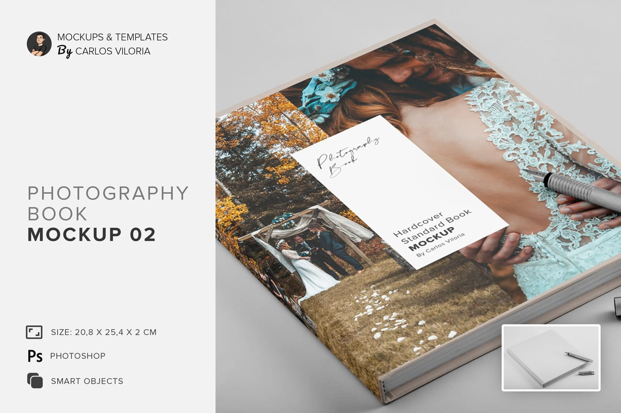 Hardcover Photo Book Mockup 02