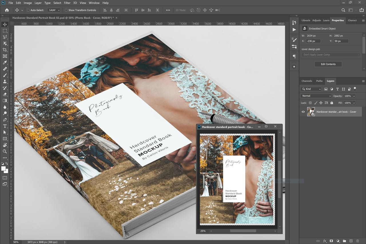 Hardcover Photo Book Mockup 02