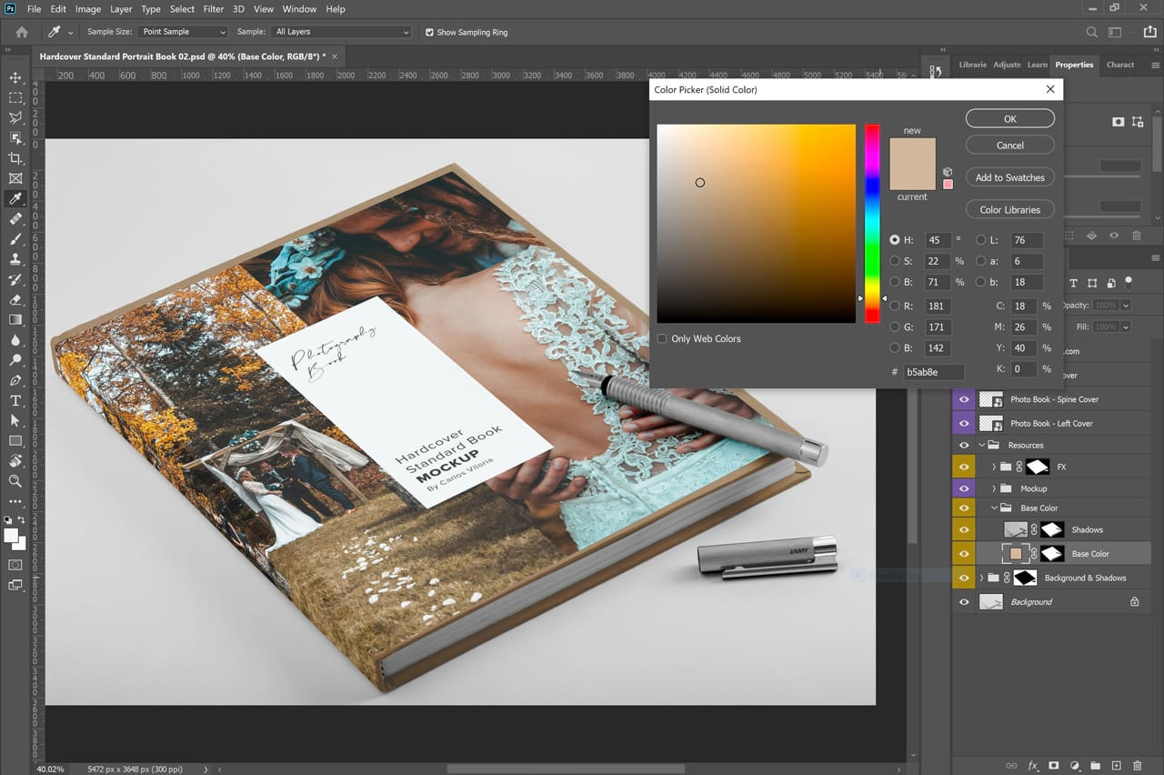 Hardcover Photo Book Mockup 02