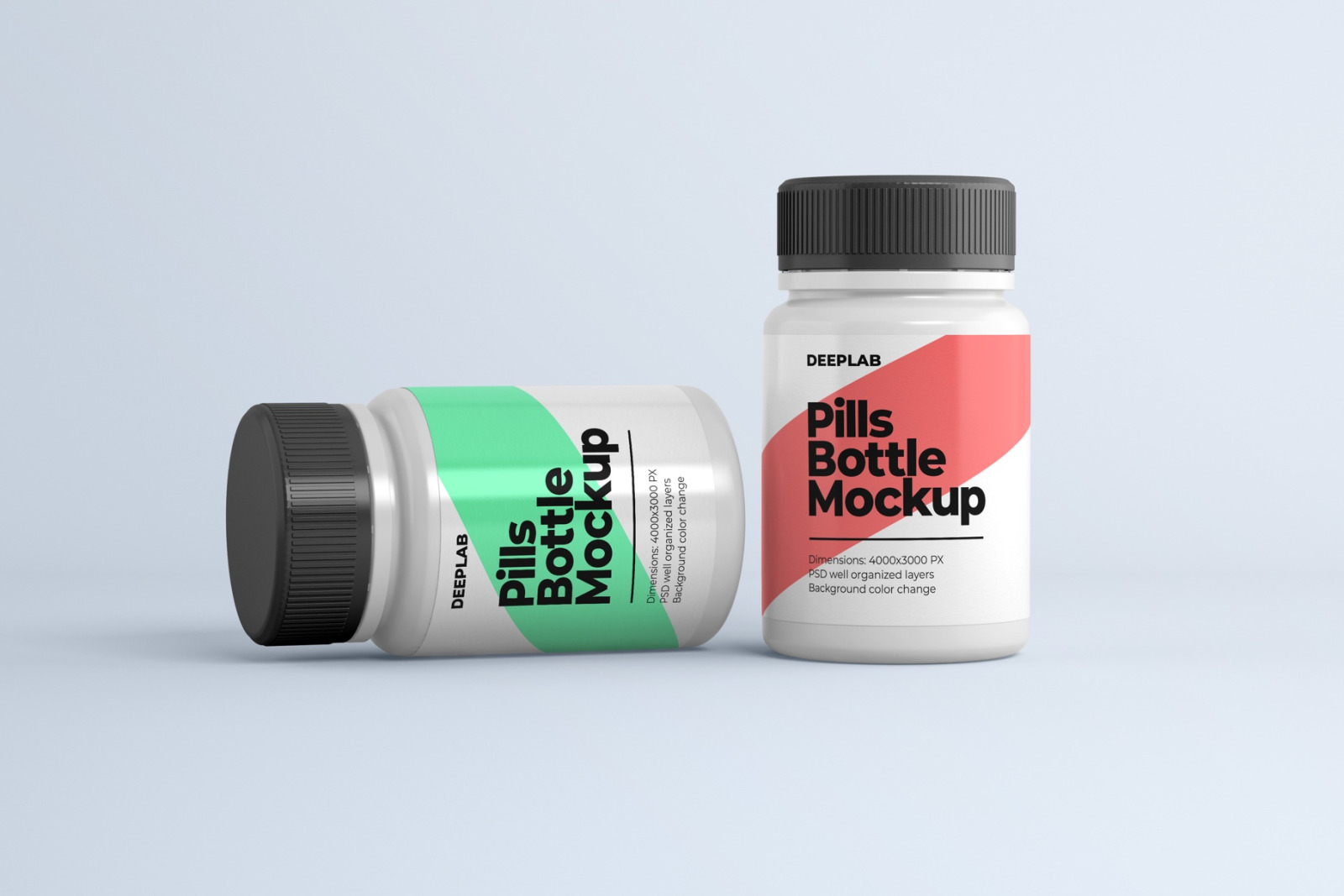 Pill bottle premium mockup set