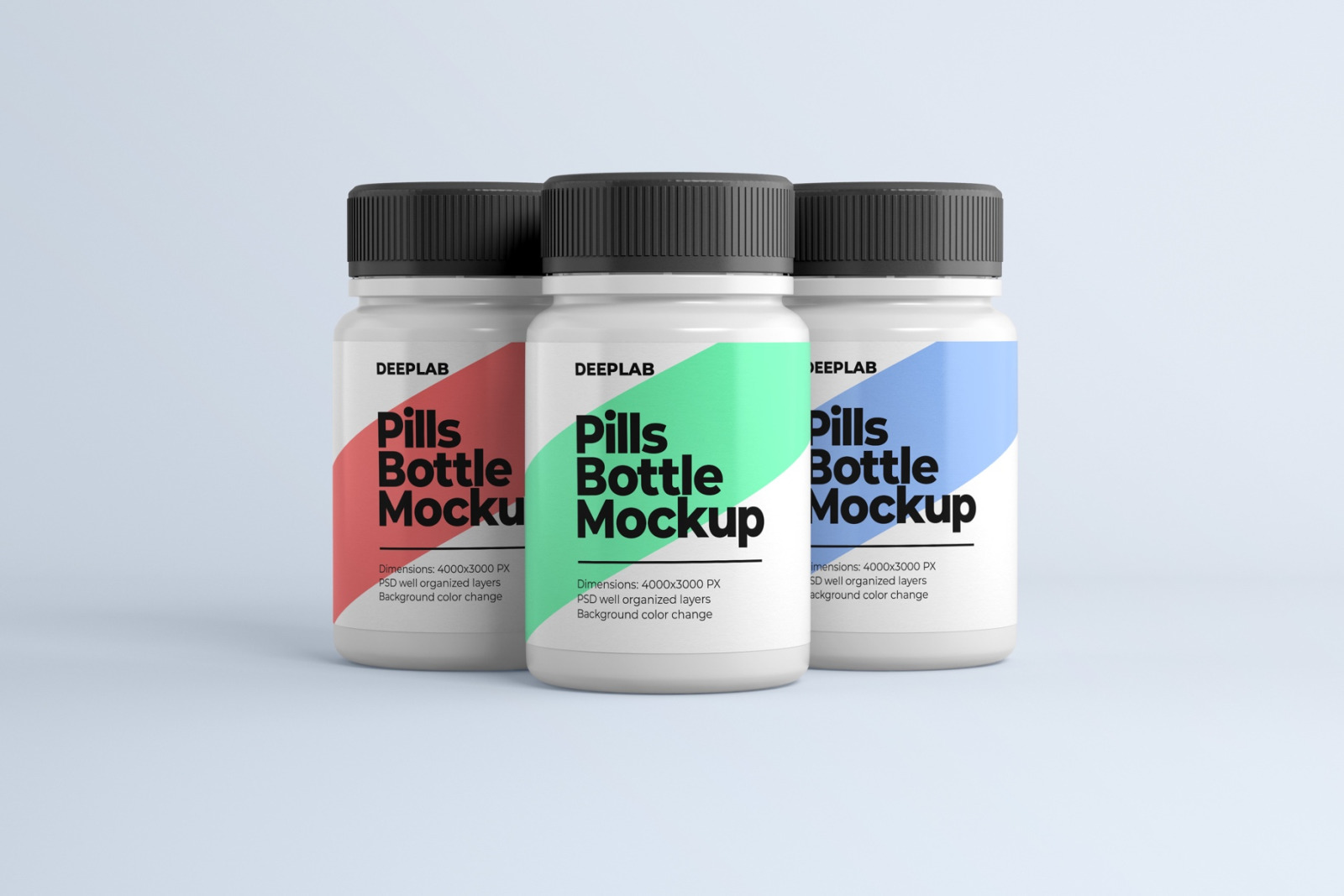 Pill bottle premium mockup set