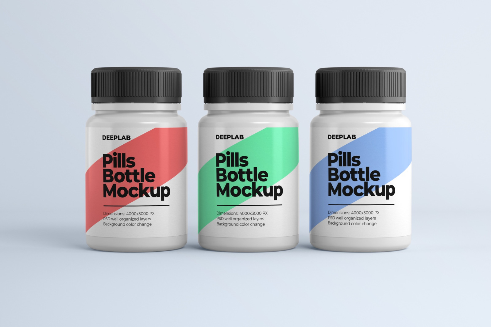 Pill bottle premium mockup set