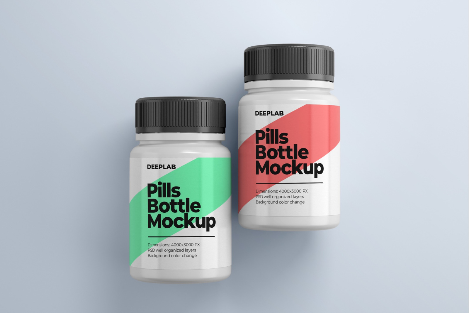 Pill bottle premium mockup set