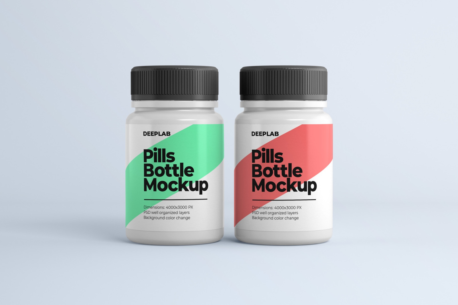 Pill bottle premium mockup set