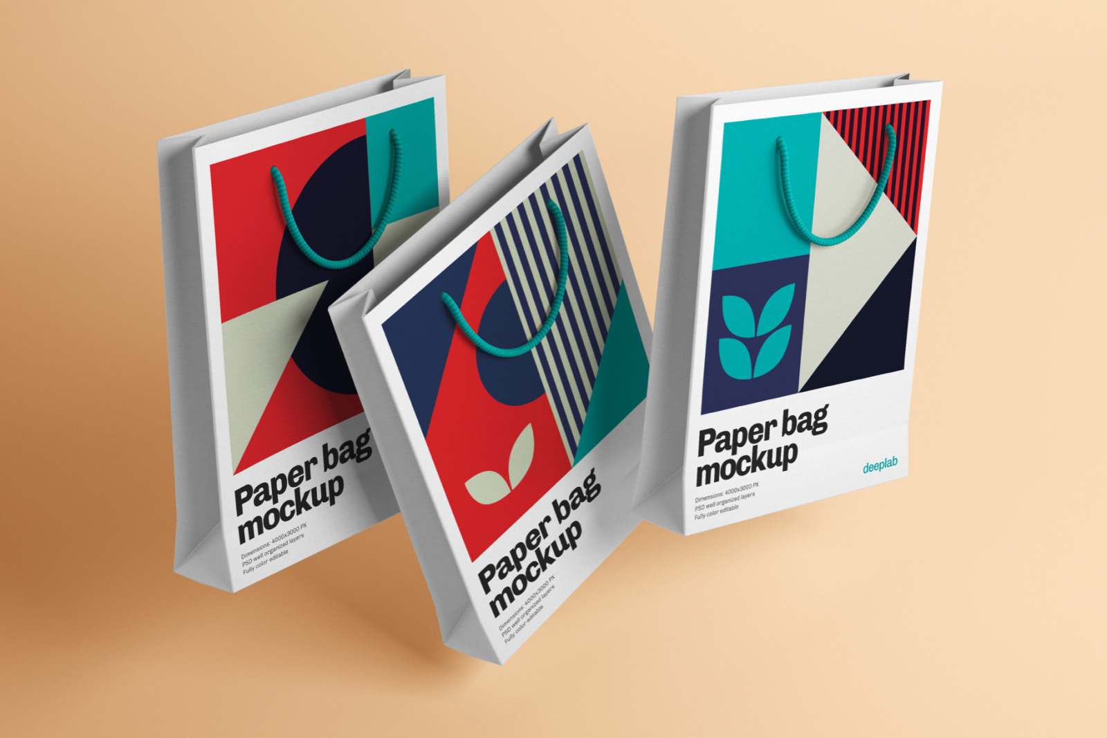 Paper Bag Mockup - 10 Sets Paper Bag Mockup - 10 Sets