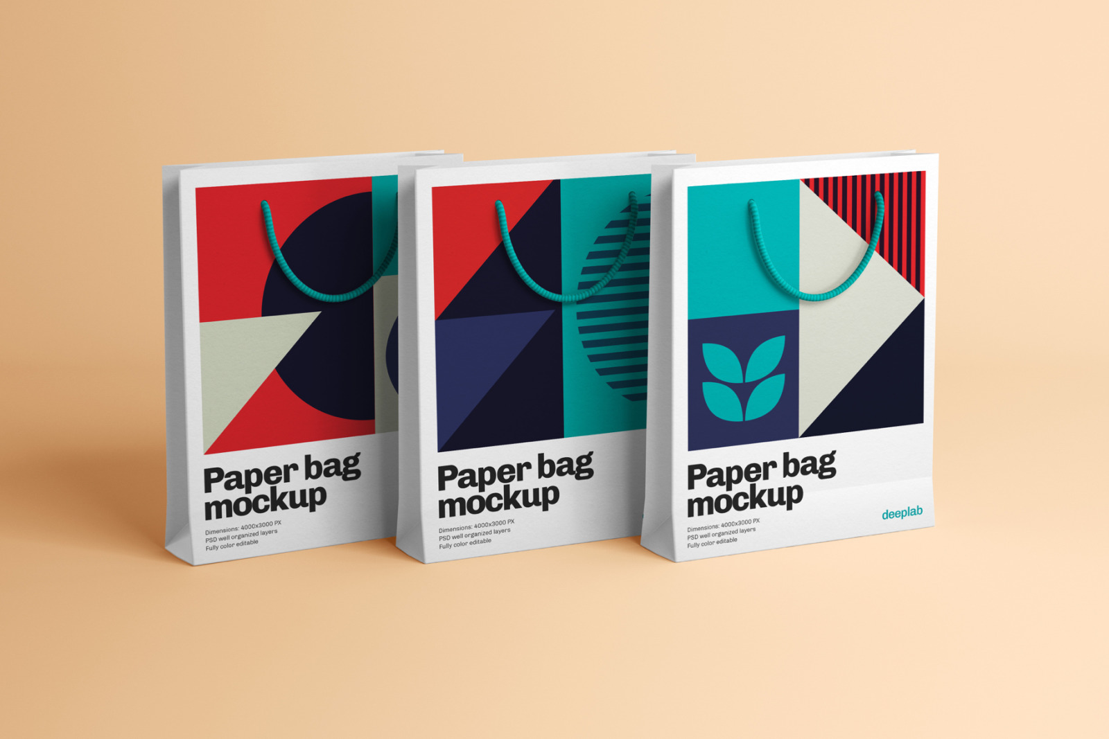 Paper Bag Mockup - 10 Sets