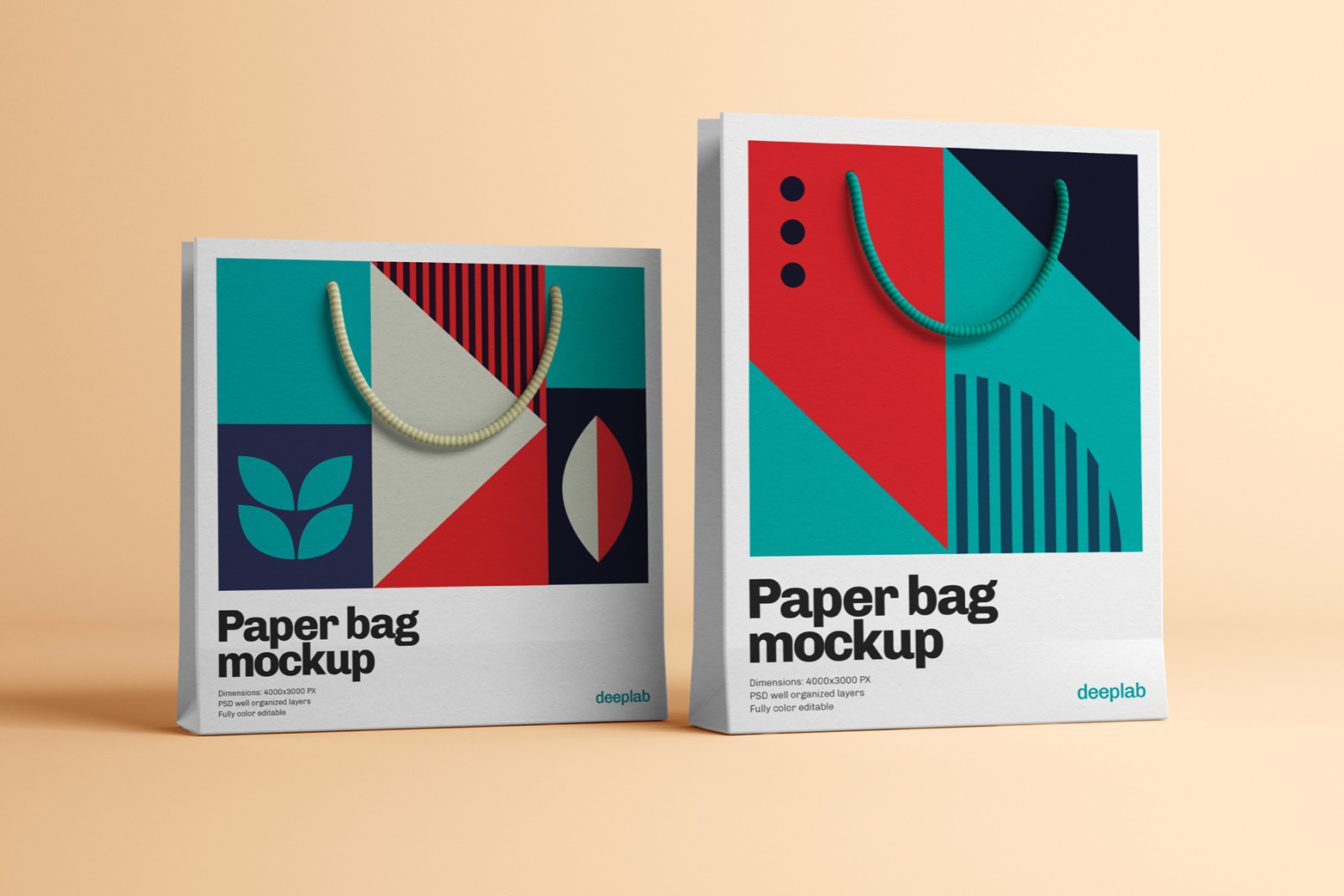 Paper Bag Mockup - 10 Sets