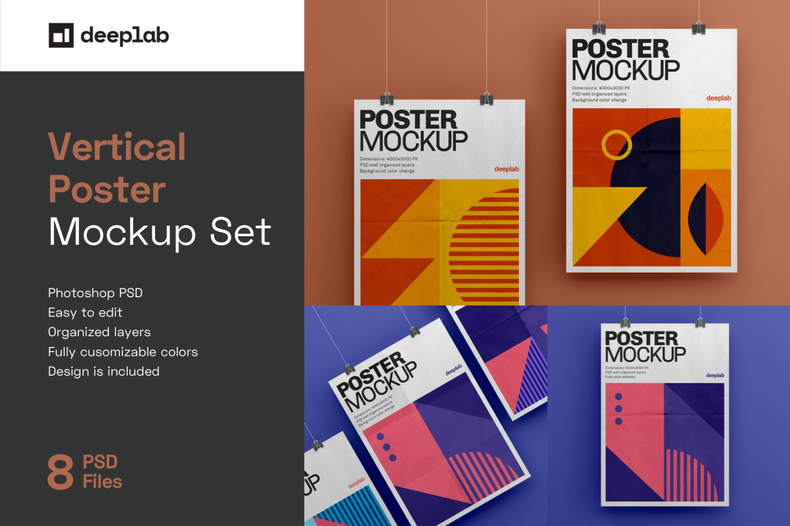 Poster Mockup Set Poster Mockup Set