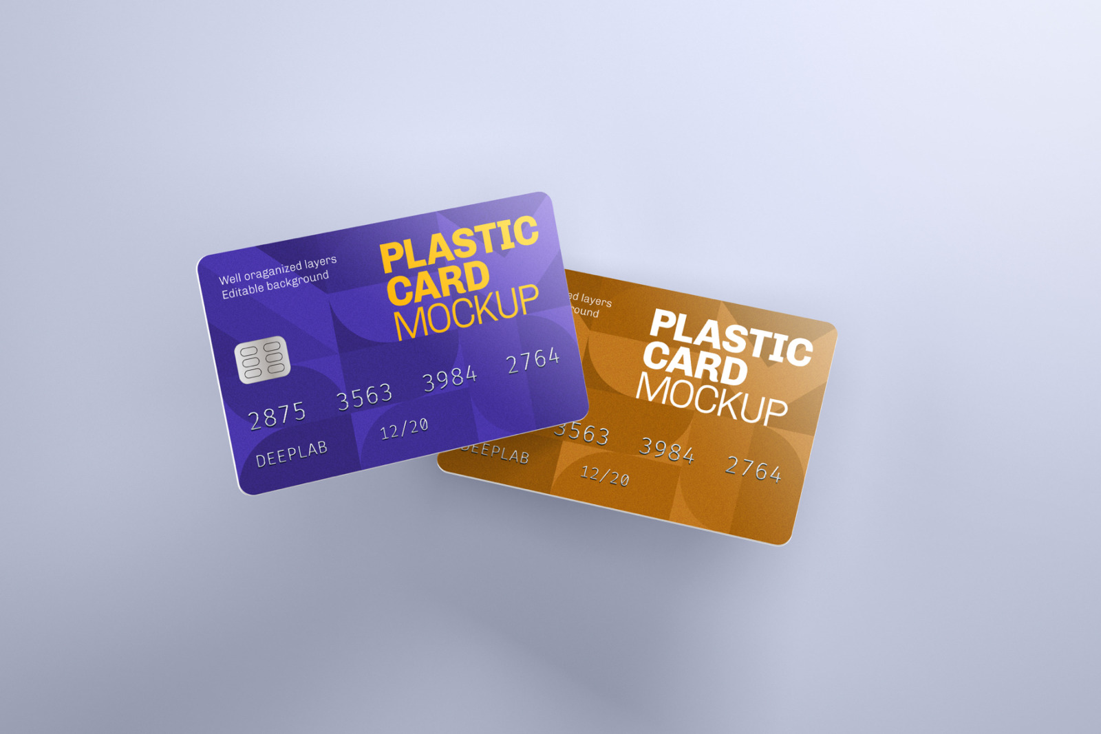 Plastic Card Mockup Set - 21 styles