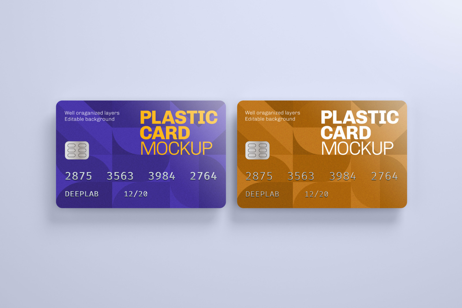 Plastic Card Mockup Set - 21 styles