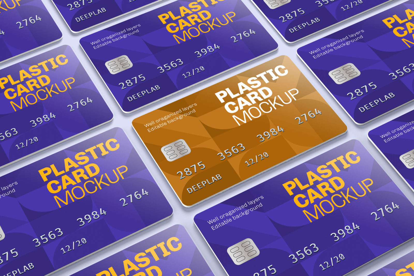 Plastic Card Mockup Set - 21 styles Plastic Card Mockup Set - 21 styles