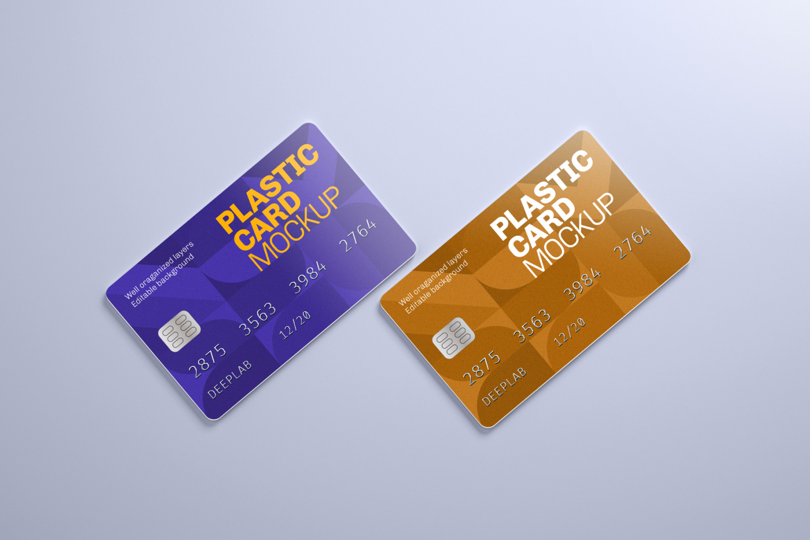 Plastic Card Mockup Set - 21 styles