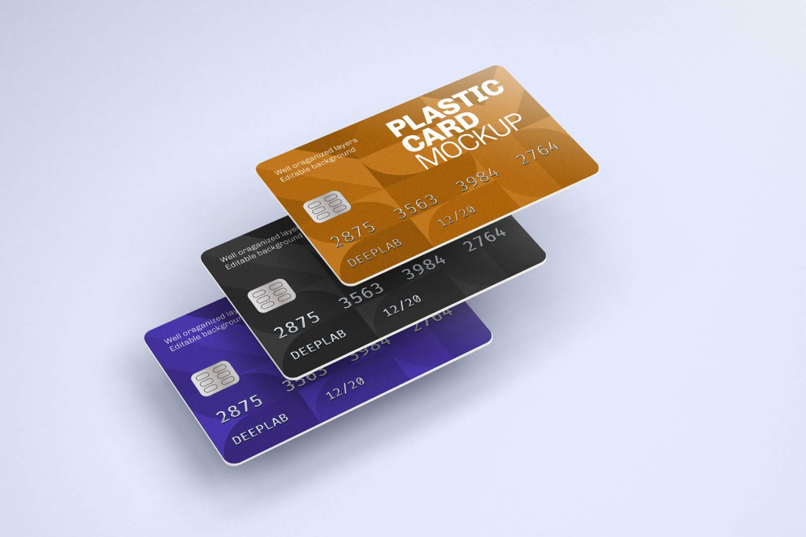 Plastic Card Mockup Set - 21 styles