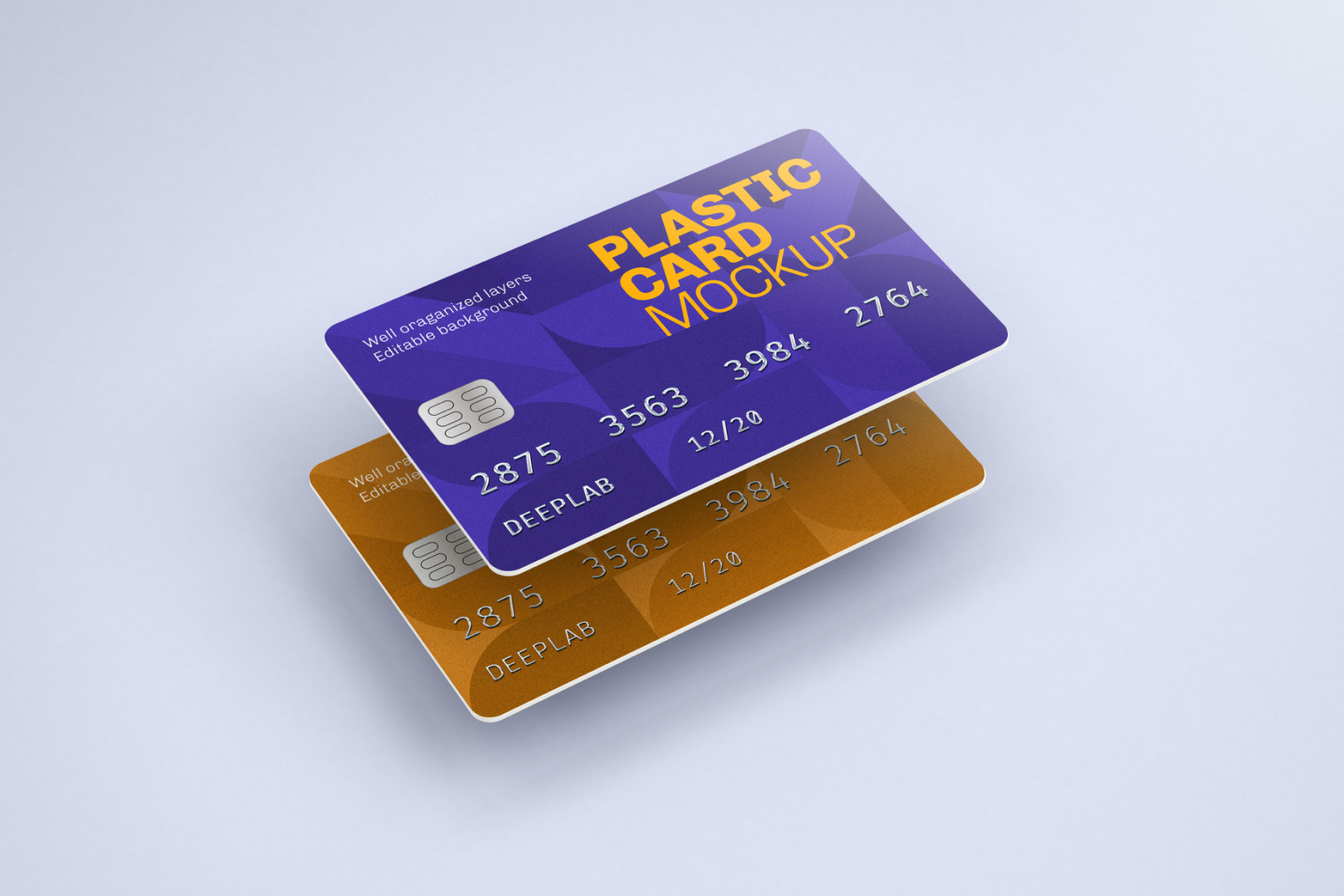 Plastic Card Mockup Set - 21 styles