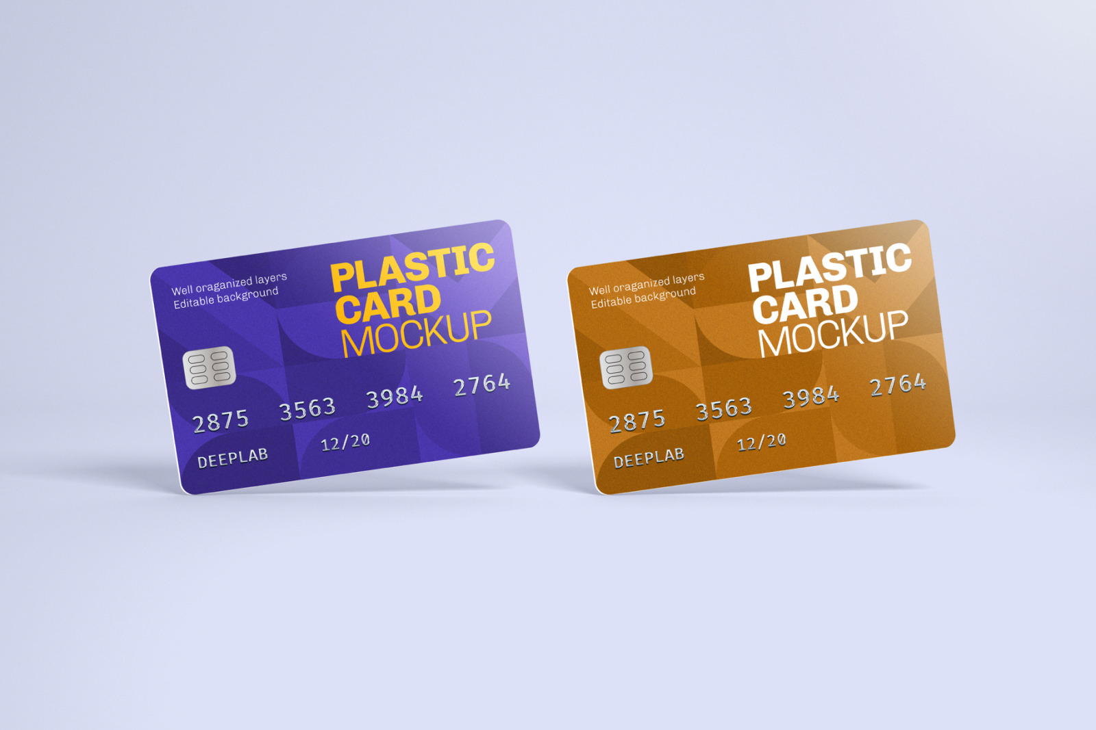 Plastic Card Mockup Set - 21 styles