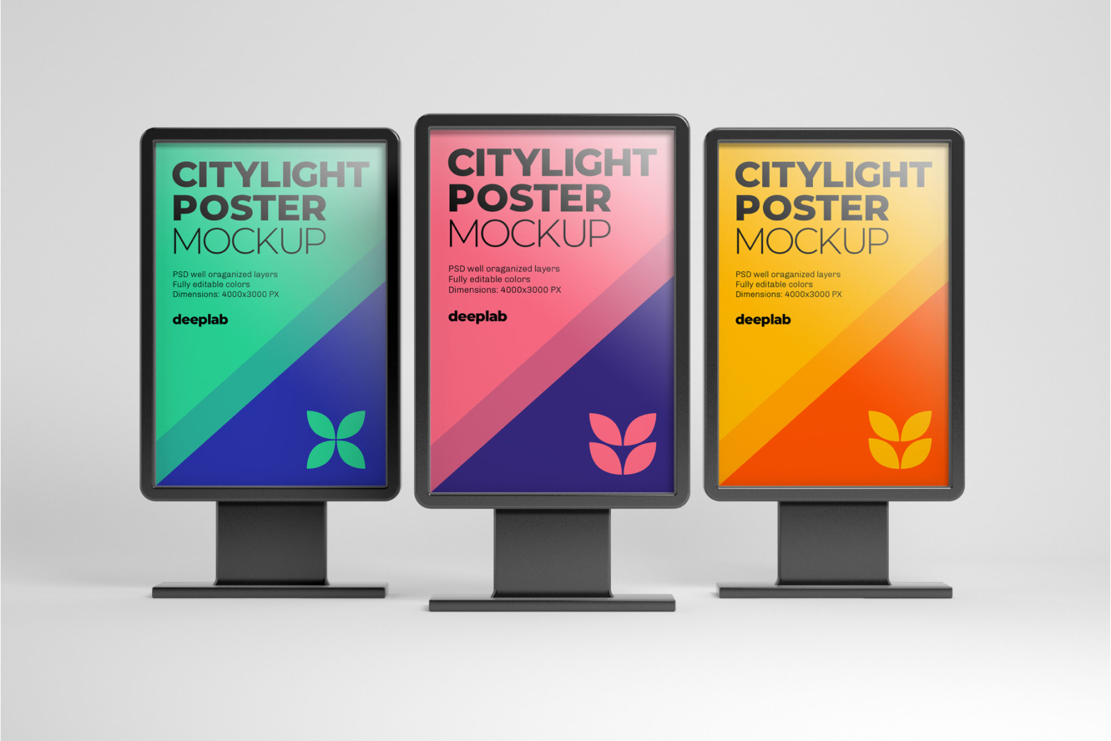 Citylight Poster Mockup Set Citylight Poster Mockup Set