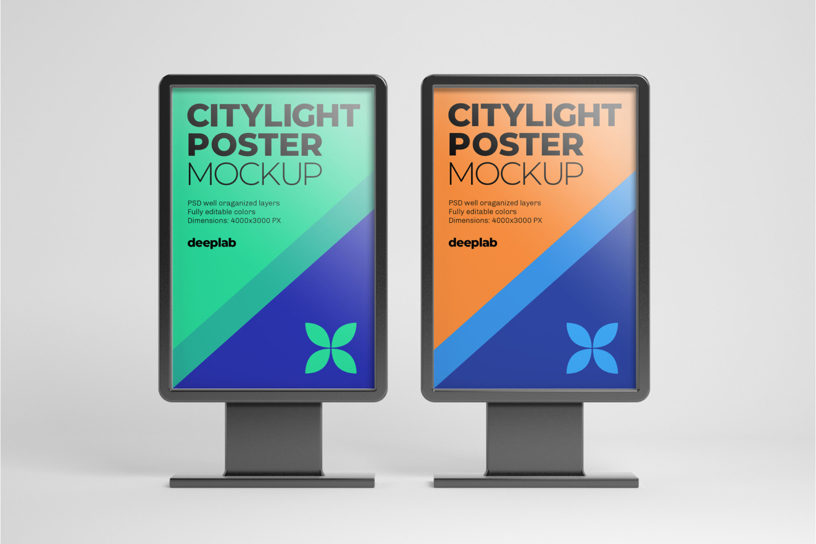 Citylight Poster Mockup Set Citylight Poster Mockup Set